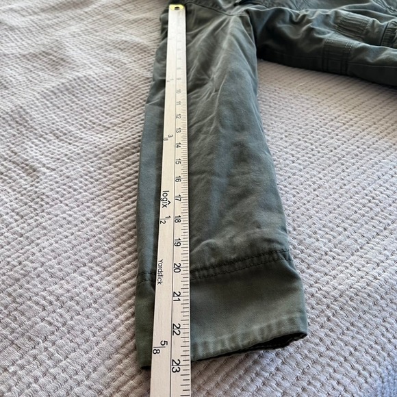 Old Navy Olive Green Utility Bomber Jacket Sherpa Lined Collar Women's Small - Picture 13 of 13